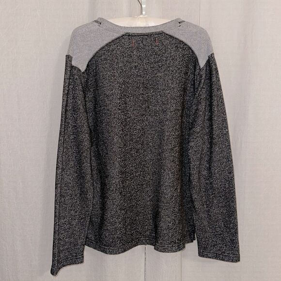 Tommy Bahama L Heather Gray Silver French Terrycloth Pullover Sweatshirt - Picture 2 of 11